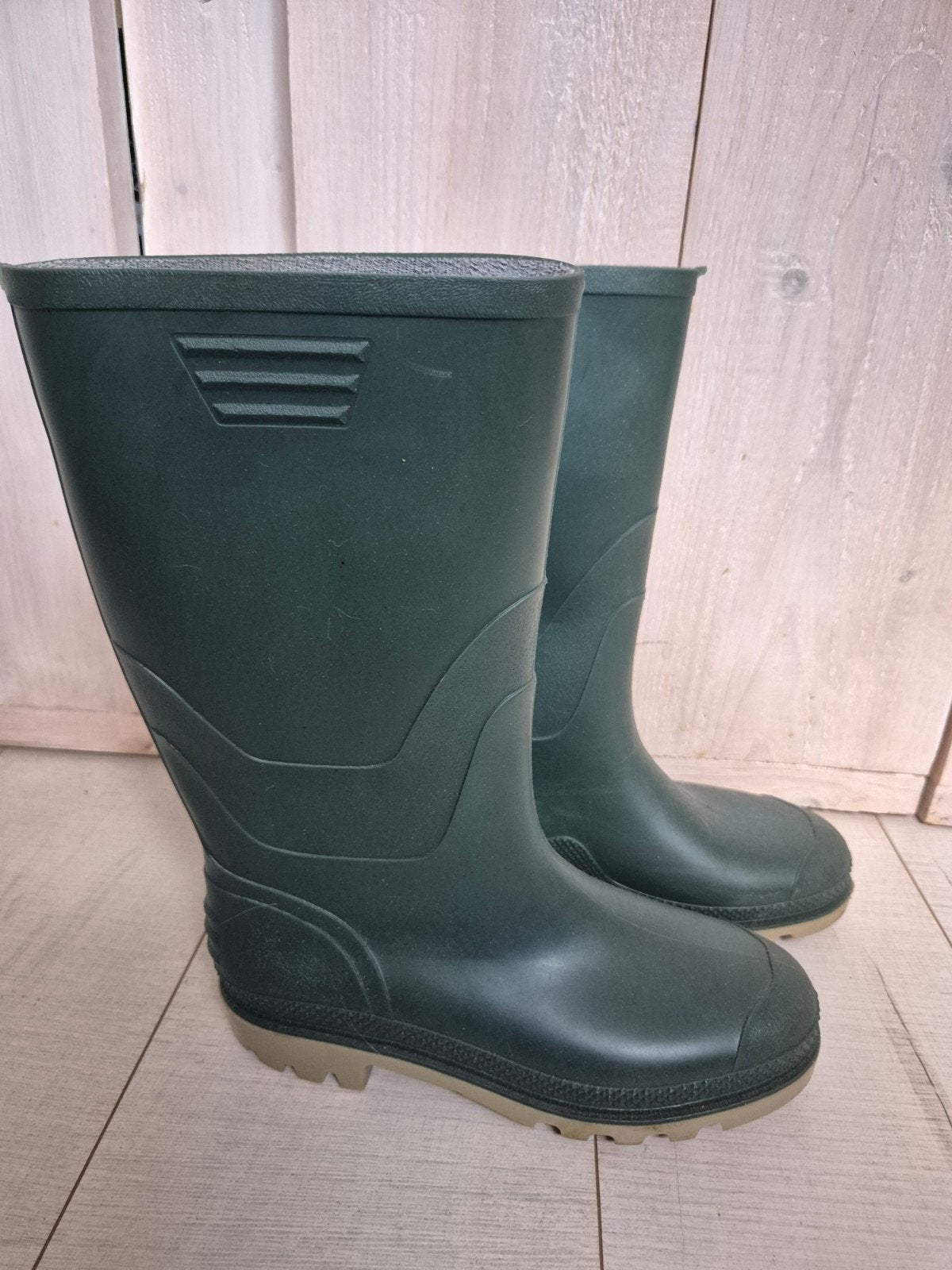 Groene regenlaarzen met 39, als NIEUW, Ophalen, Jongen of Meisje, Laarzen, Zo goed als nieuw