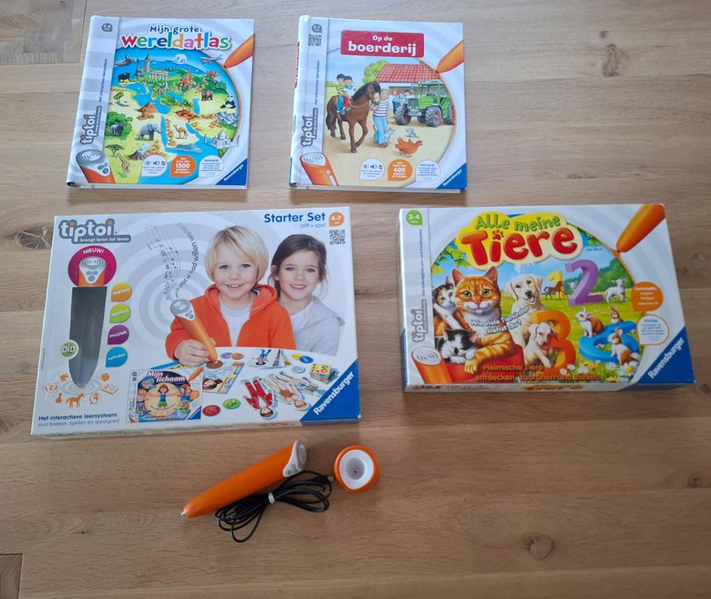 Tiptoi spellen 4x en pen, Kinderen en Baby's, Speelgoed | Educatief en Creatief, Ophalen of Verzenden