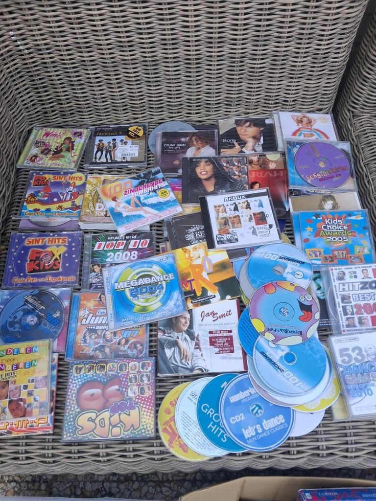 Partij diverse cd's en dvd's mag weg t.e.a.b, Ophalen of Verzenden, Gebruikt