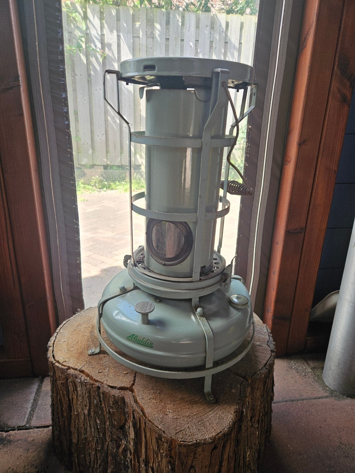 Vintage Aladdin Blue Flame Kachel - Petroleumkachel, Antiek en Kunst, Ophalen