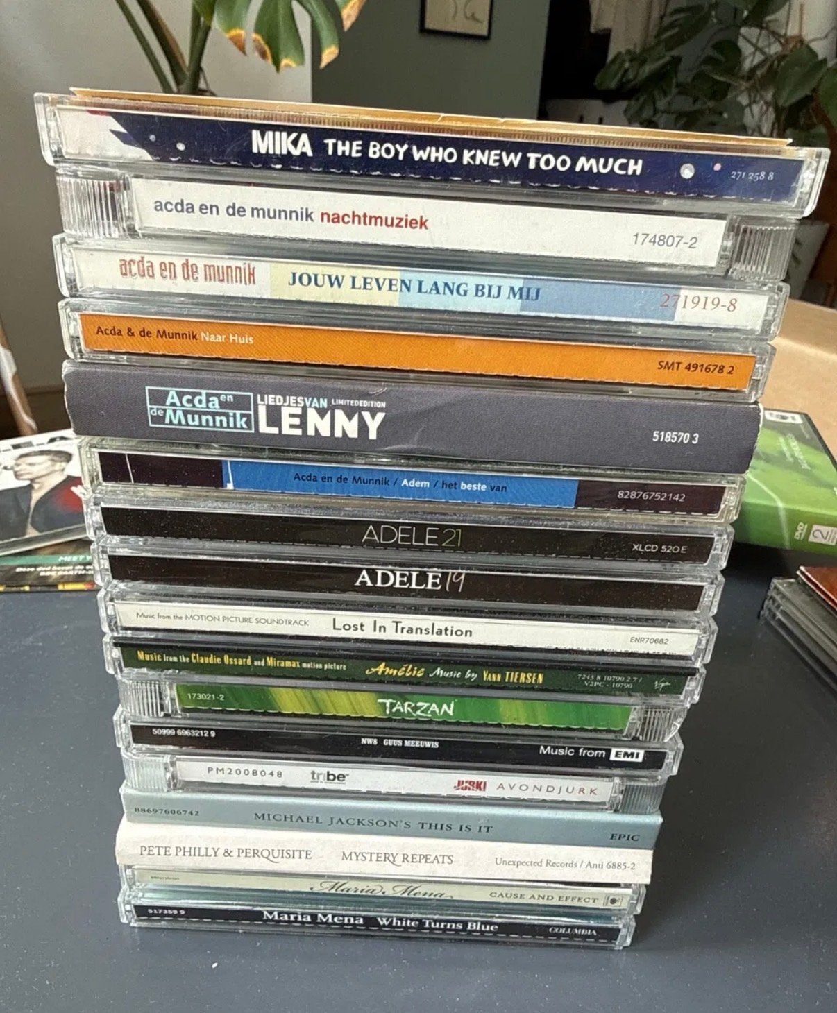 Stapel CD’s - Acda en de Munnik, Maria Mena, Michael Jackson, Ophalen, Gebruikt, Pop, Inclusief doosje