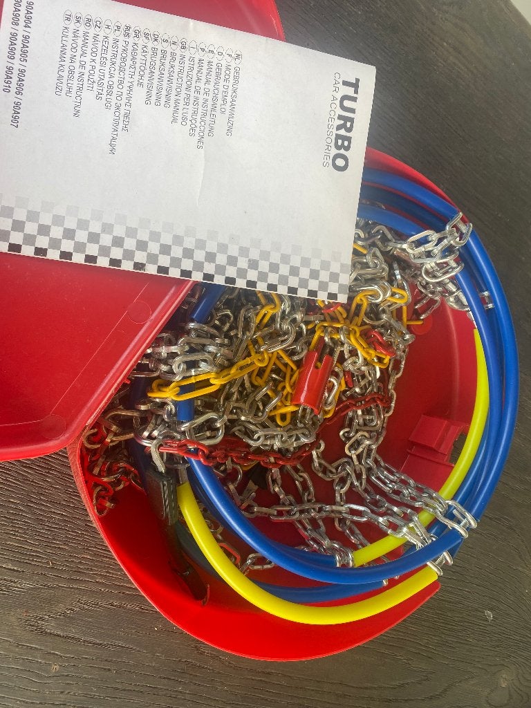 sneeuwketting, Ophalen, Nieuw