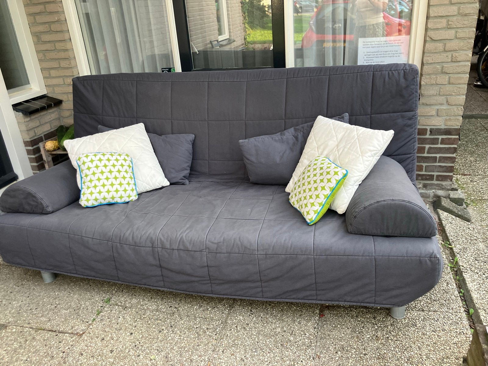 IKEA Bedbank 2-persoons 140x200 met opbergbak, Huis en Inrichting, Ophalen, Gebruikt, Tweepersoons, 140 cm