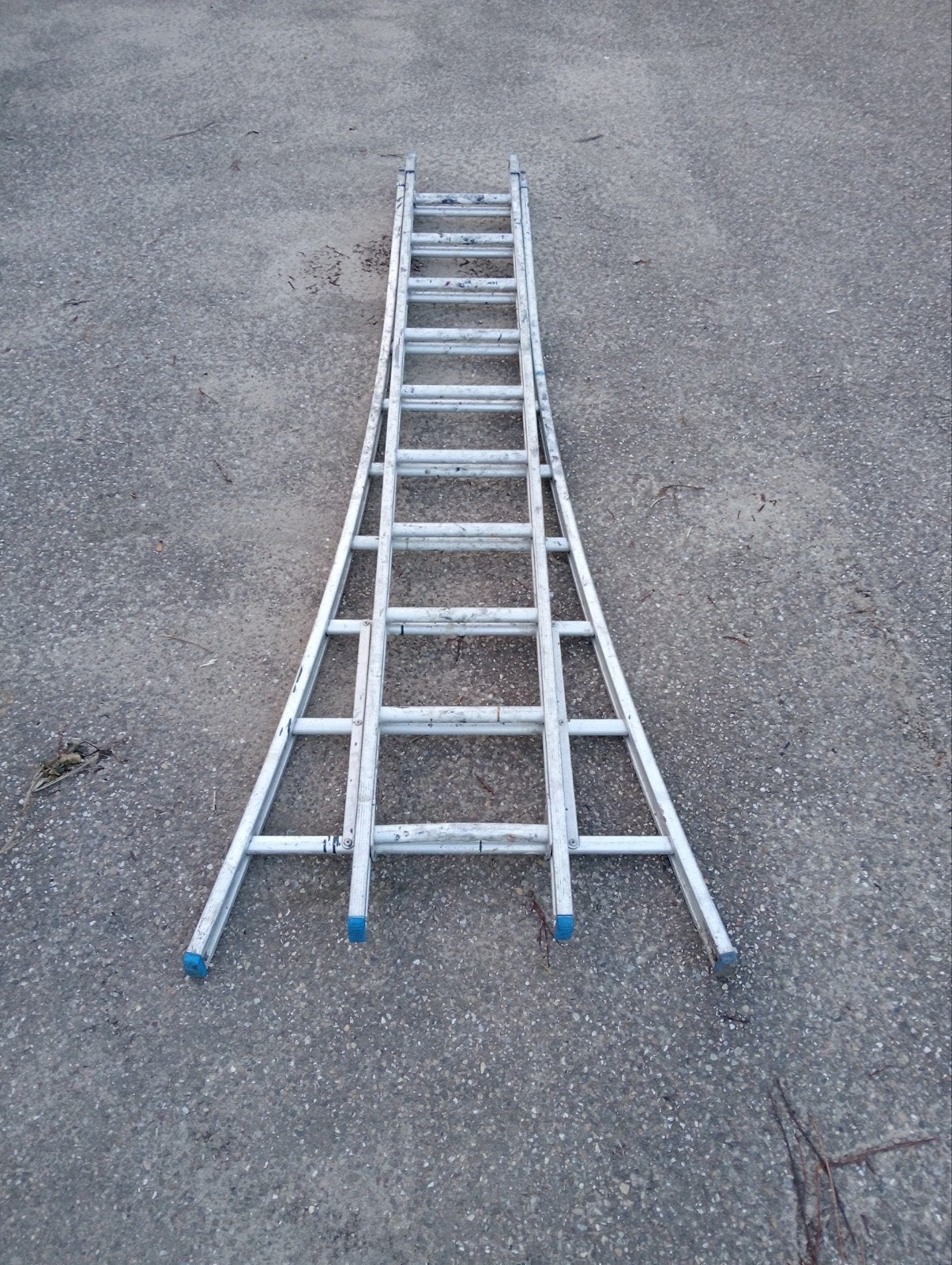 Stevige aluminium ladder - 6 meter, Ophalen, Gebruikt, Ladder, Opvouwbaar of Inschuifbaar