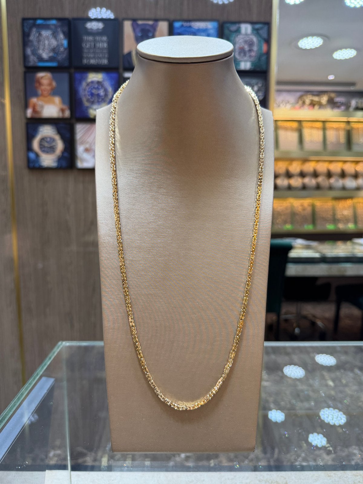 18KT Goud - 50 Gram - Ketting - KONING - Herenketting, Ophalen, Nieuw, Goud