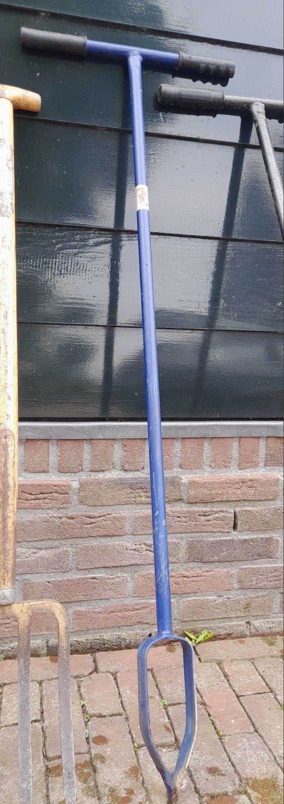 Grondboor blauw, 7 cm, Tuin en Terras, Ophalen, Gebruikt, Grondboor, Diverse
