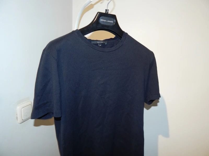 Gucci zwart shirt rood groene band onderkant mt M, Zwart, Gucci, Gedragen, Verzenden