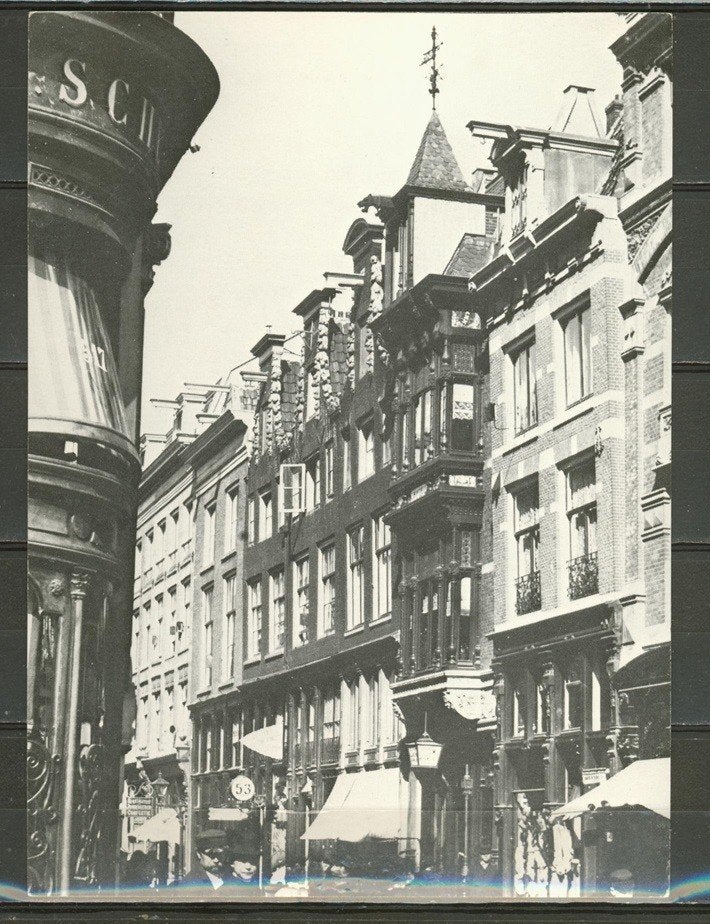 Amsterdam Vijzelsgracht Herenstraat Foto-Ansichtkaart j-69, Ophalen of Verzenden, 1960 tot 1980, Ongelopen, Noord-Holland