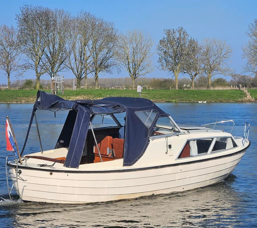 Unieke Nidelv 24 – Stahoogte 2m –  boegschroef en trailer, Watersport en Boten, Ophalen, Gebruikt, Binnenboordmotor, Diesel