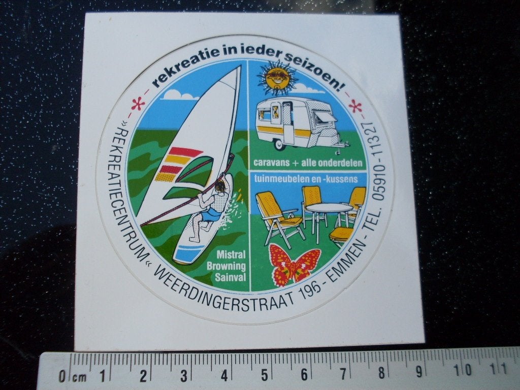 sticker rekreatiecentrum emmen, Verzamelen, Stickers, Verzenden, Zo goed als nieuw, Bedrijf of Vereniging