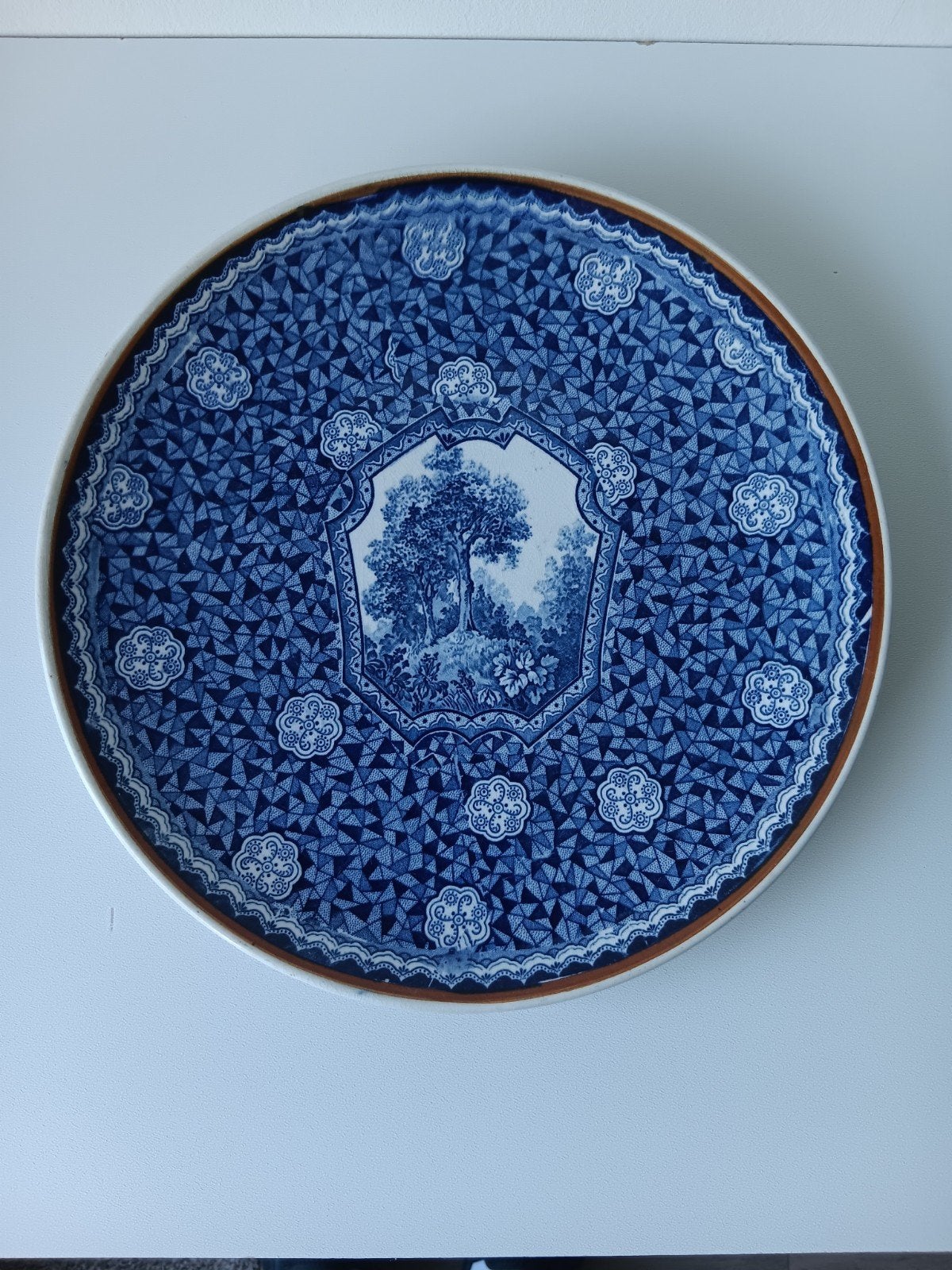 Decoratief bord Villeroy & Boch met fraaie print, Ophalen of Verzenden