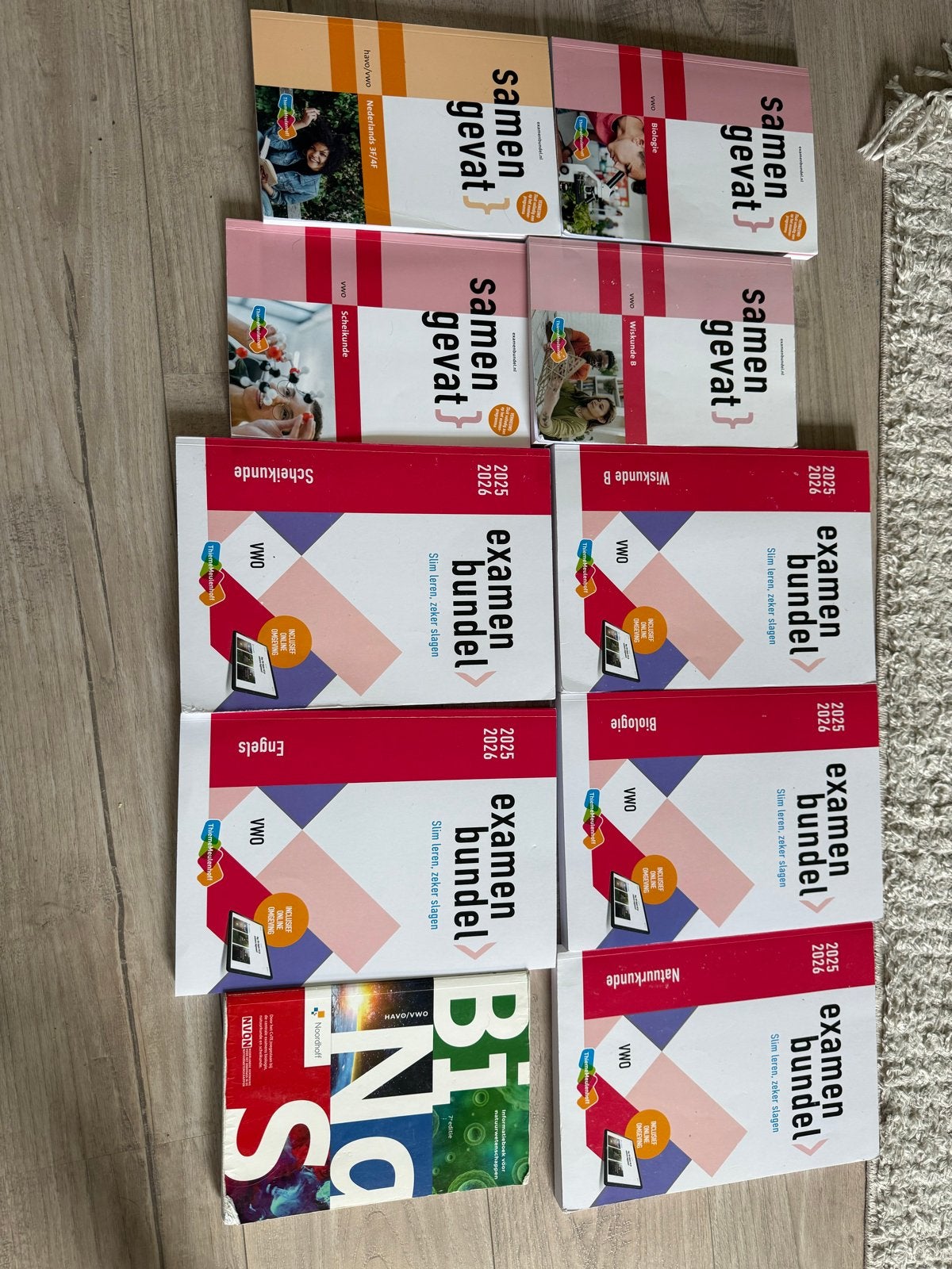 Examenbundels en samengevat VWO NG/NT 2025/2026 + Binas, Boeken, Ophalen of Verzenden, Beta, Gelezen, Overige niveaus