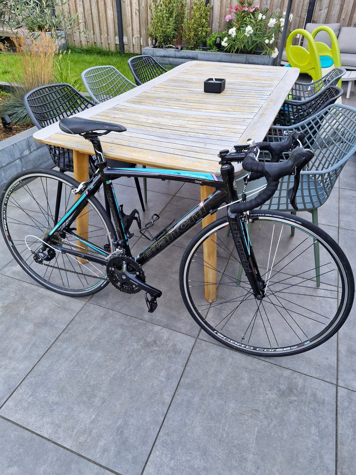 Bianchi damesracefiets framemaat 51/53cm, Fietsen en Brommers, Fietsen | Racefietsen, Aluminium, 49 tot 53 cm, Meer dan 20 versnellingen
