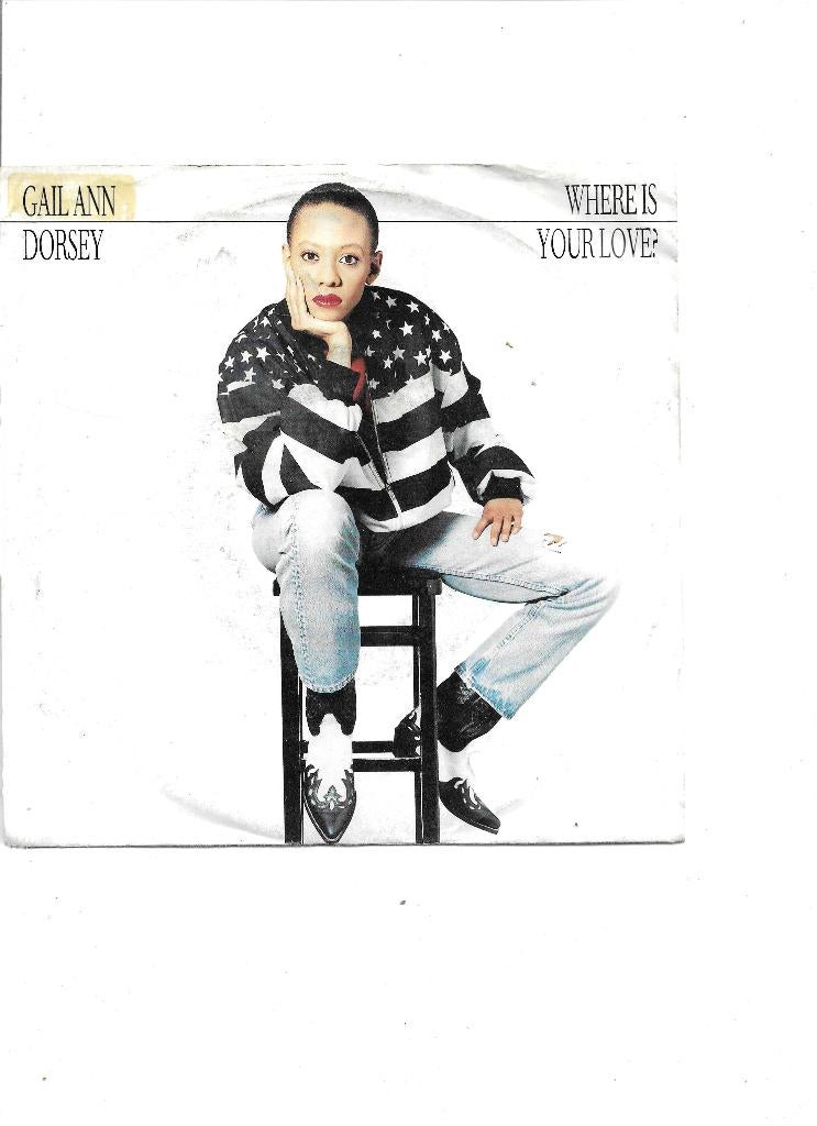 Single Gail Ann Dorsey - Where is your love?, Cd's en Dvd's, Vinyl Singles, Gebruikt, 7 inch, Single, Dance