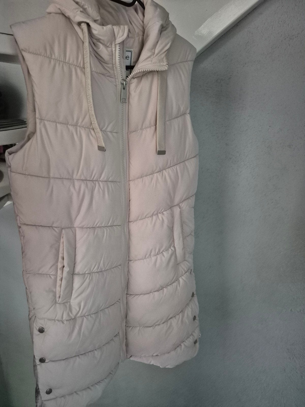 Page One gewatteerde bodywarmer maat 38/40 (M), Maat 38/40 (M), Beige, Ophalen of Verzenden, Zo goed als nieuw