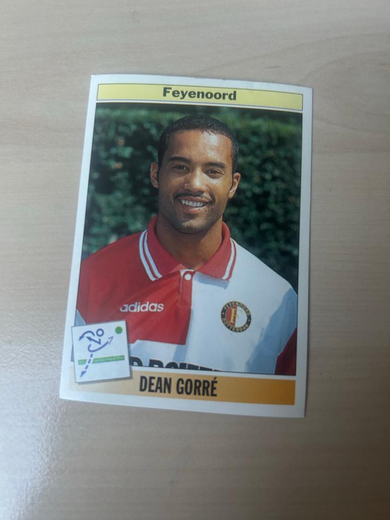 Dean Gorré Feyenoord Voetbal 95 Panini Plaatje #43, Ophalen of Verzenden, Zo goed als nieuw, Sticker