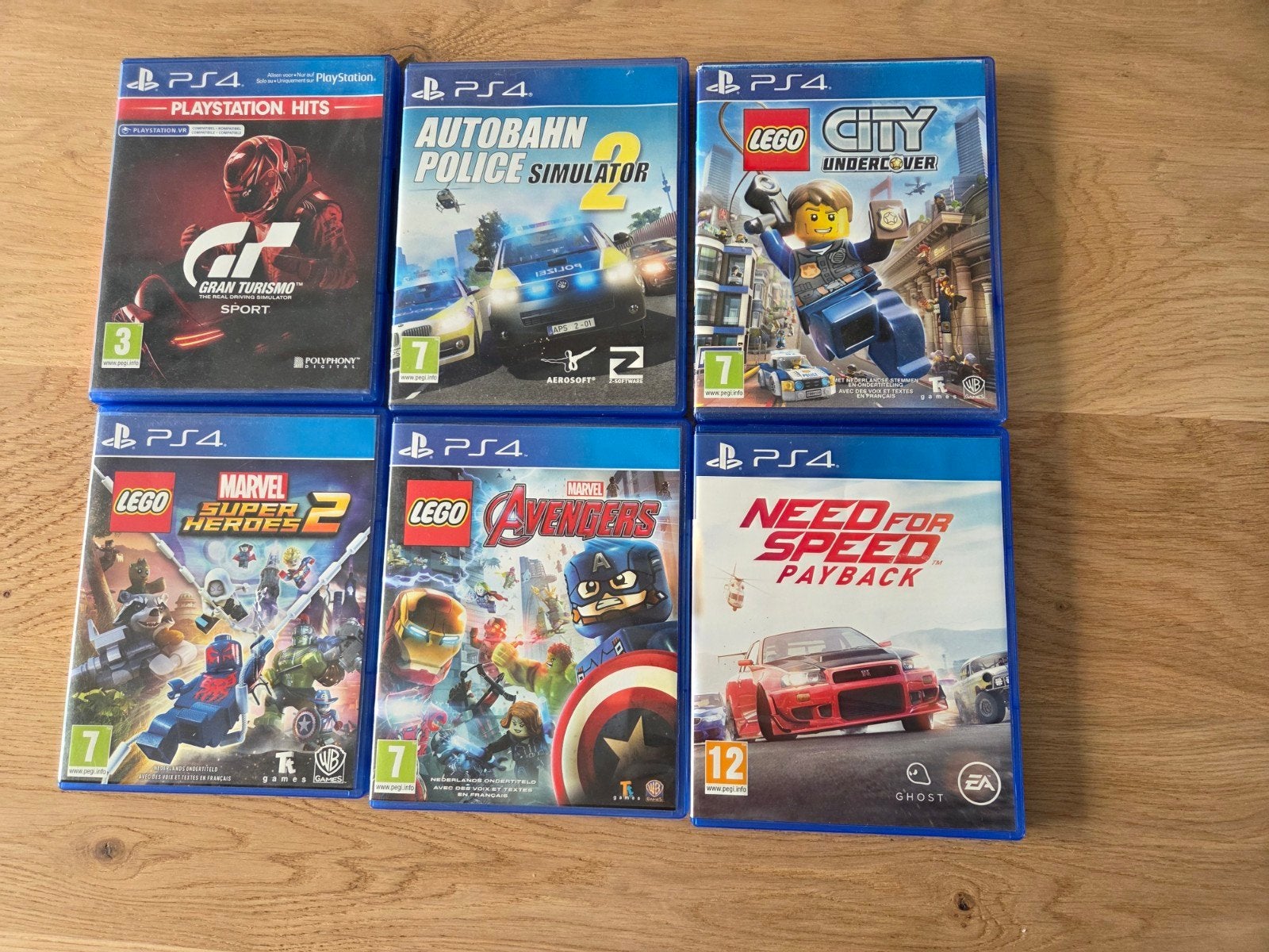 PS4 Games: LEGO, Gran Turismo, Need for Speed, Autobahn, Spelcomputers en Games, Gebruikt, Overige genres, Ophalen of Verzenden