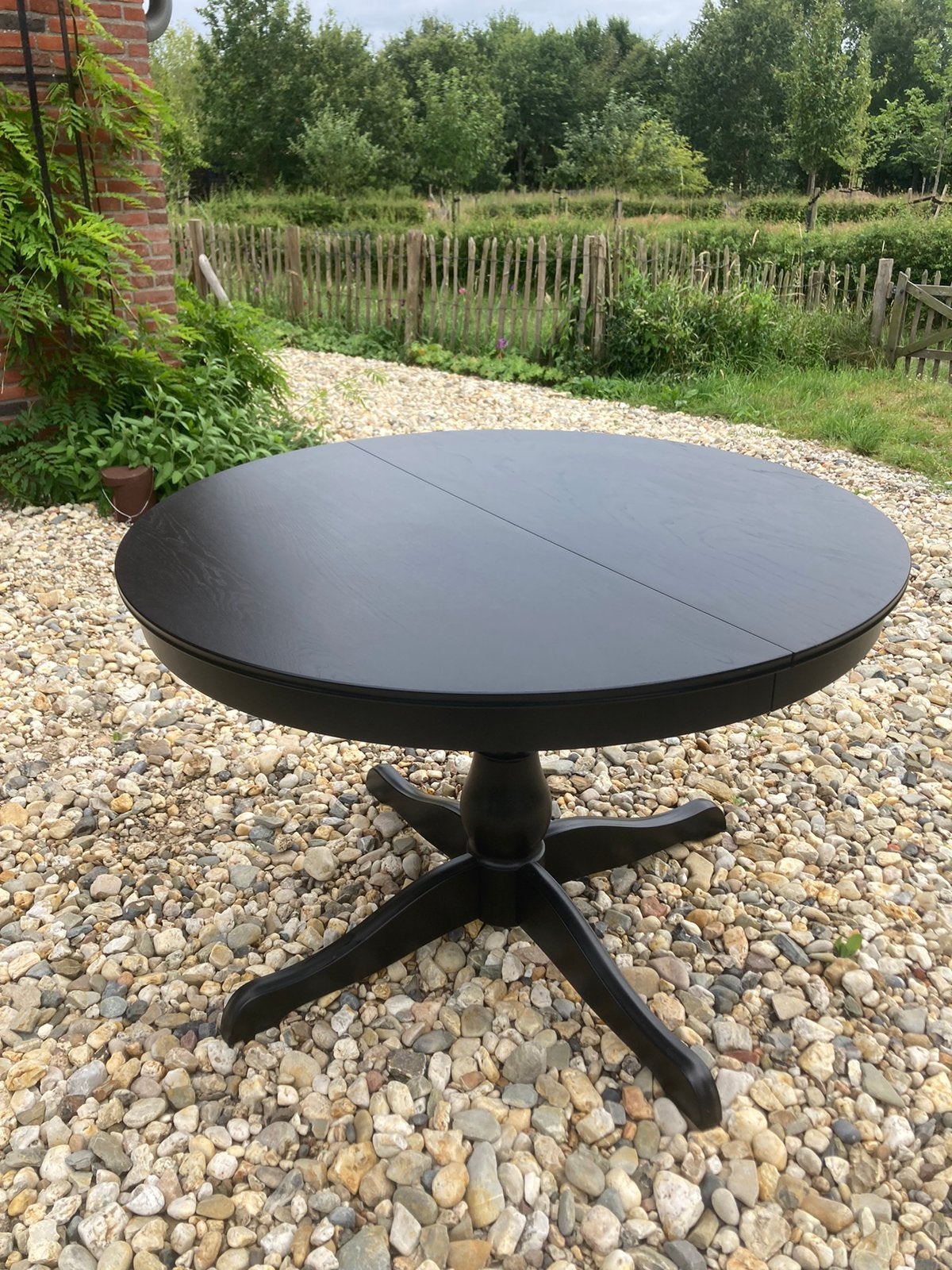 Ikea Ingatorp uitschuifbare tafel, Ophalen, Rond, 50 tot 100 cm, Zo goed als nieuw