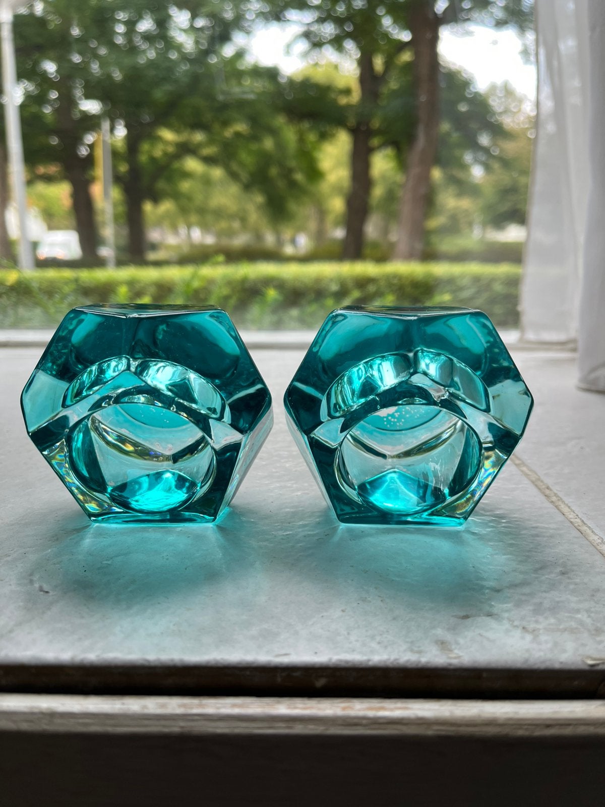 VINTAGE DIAMANT FACET GESNEDEN  OBJEKTEN.  —. FLAVIO POLI., Ophalen of Verzenden