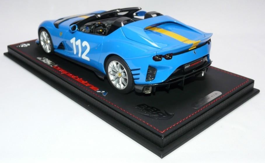 Ferrari 812 Comp. Aperta #112 Blauw 1:18 P18209Q van BBR, Ophalen of Verzenden, Nieuw, Auto, Overige merken