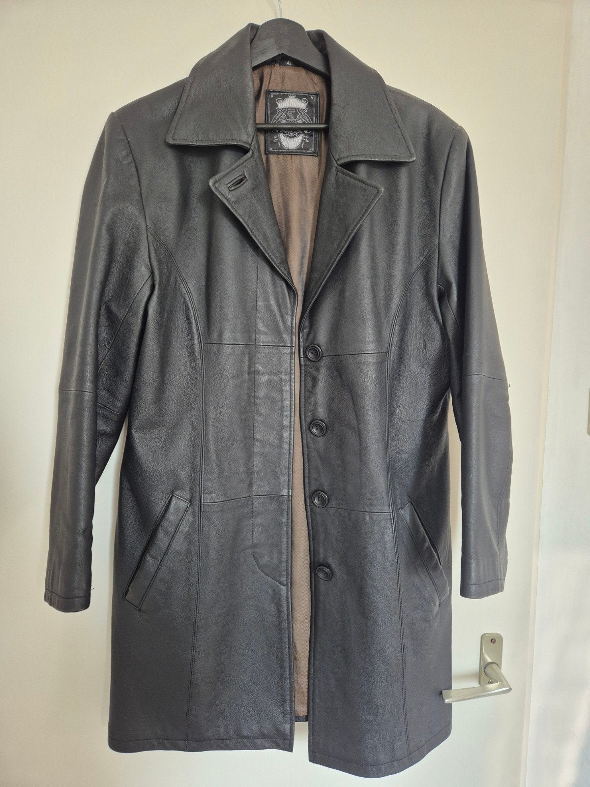 leren jas nieuw, Kleding | Dames, Ophalen of Verzenden, Nieuw, Maat 42/44 (L), Zwart