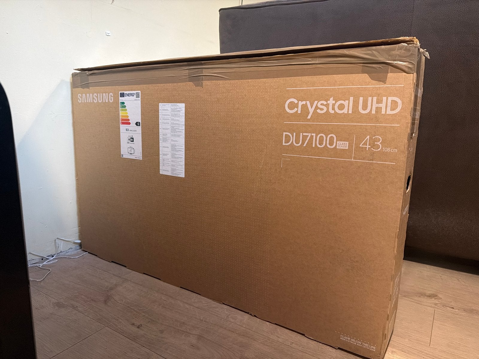 Samsung Crystal UHD DU7100 43 inch (108 cm) Smart TV, LED, 50 Hz, Nieuw, Ophalen of Verzenden