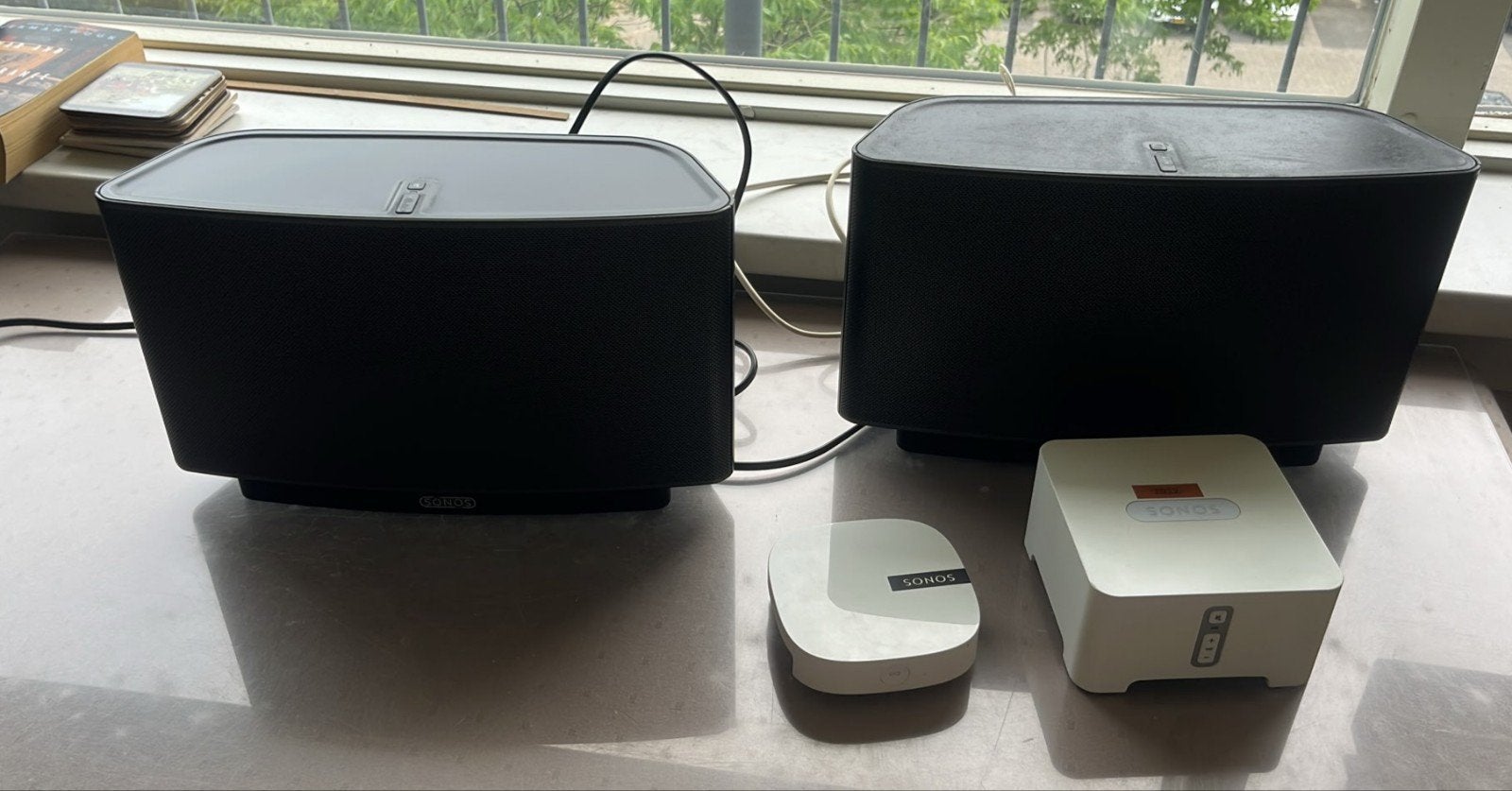 2 Sonos ZonePlayer S5 box luidspreker Sonos Connect en Boost, Ophalen, Gebruikt, Complete surroundset, Sonos