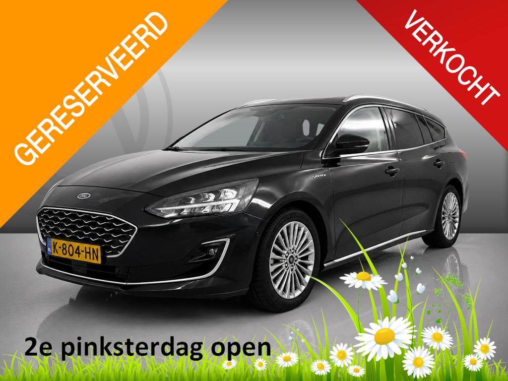 Ford Focus Wagon 1.0 EcoBoost Hybrid Vignale 6-BAK| NAVIGATI, 125 pk, Gebruikt, Zwart, 999 cc