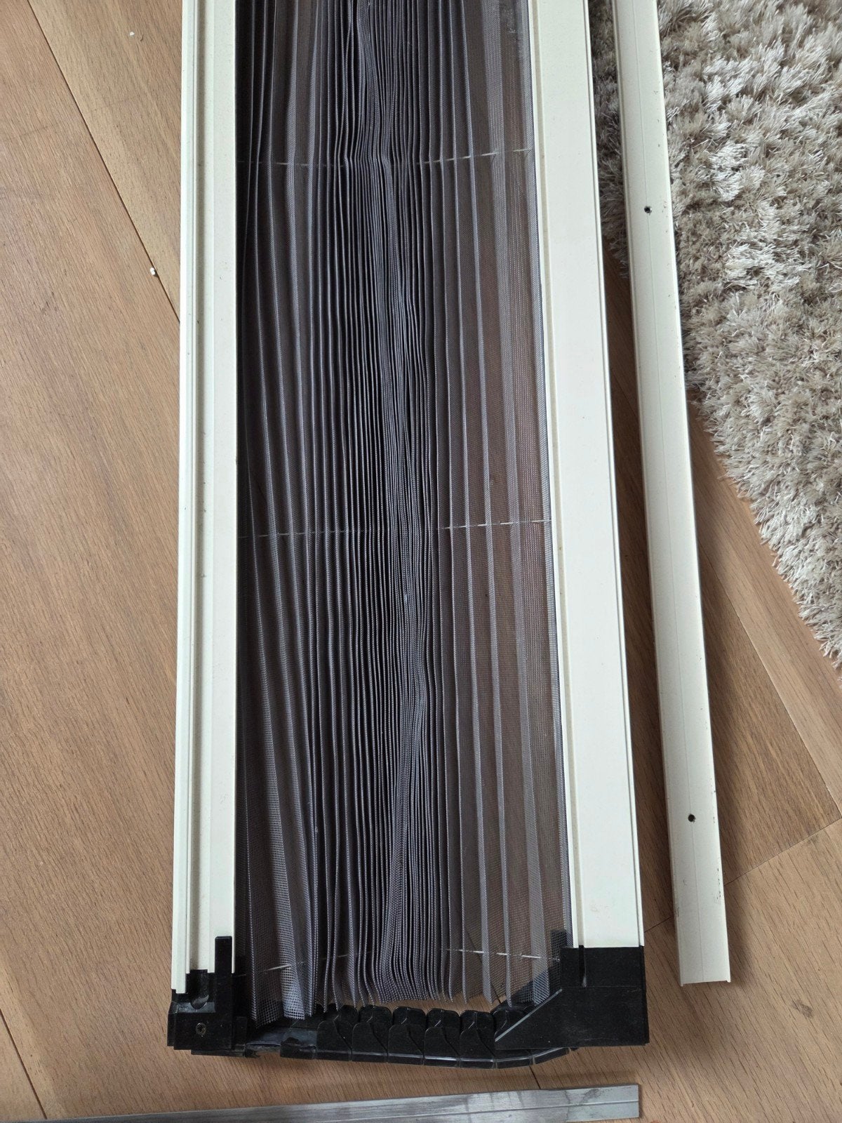 Plissé hordeur met magneetsluiting, 96x211.5 cm, Ophalen, Gebruikt, 80 tot 100 cm, Hordeur