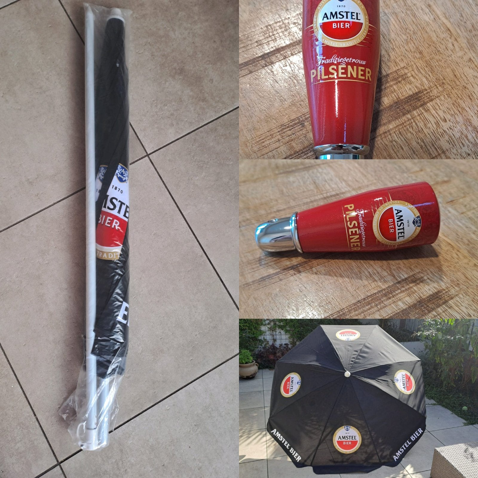 Amstel bier  parasol/tapkraan/taphendel., Ophalen of Verzenden, Nieuw