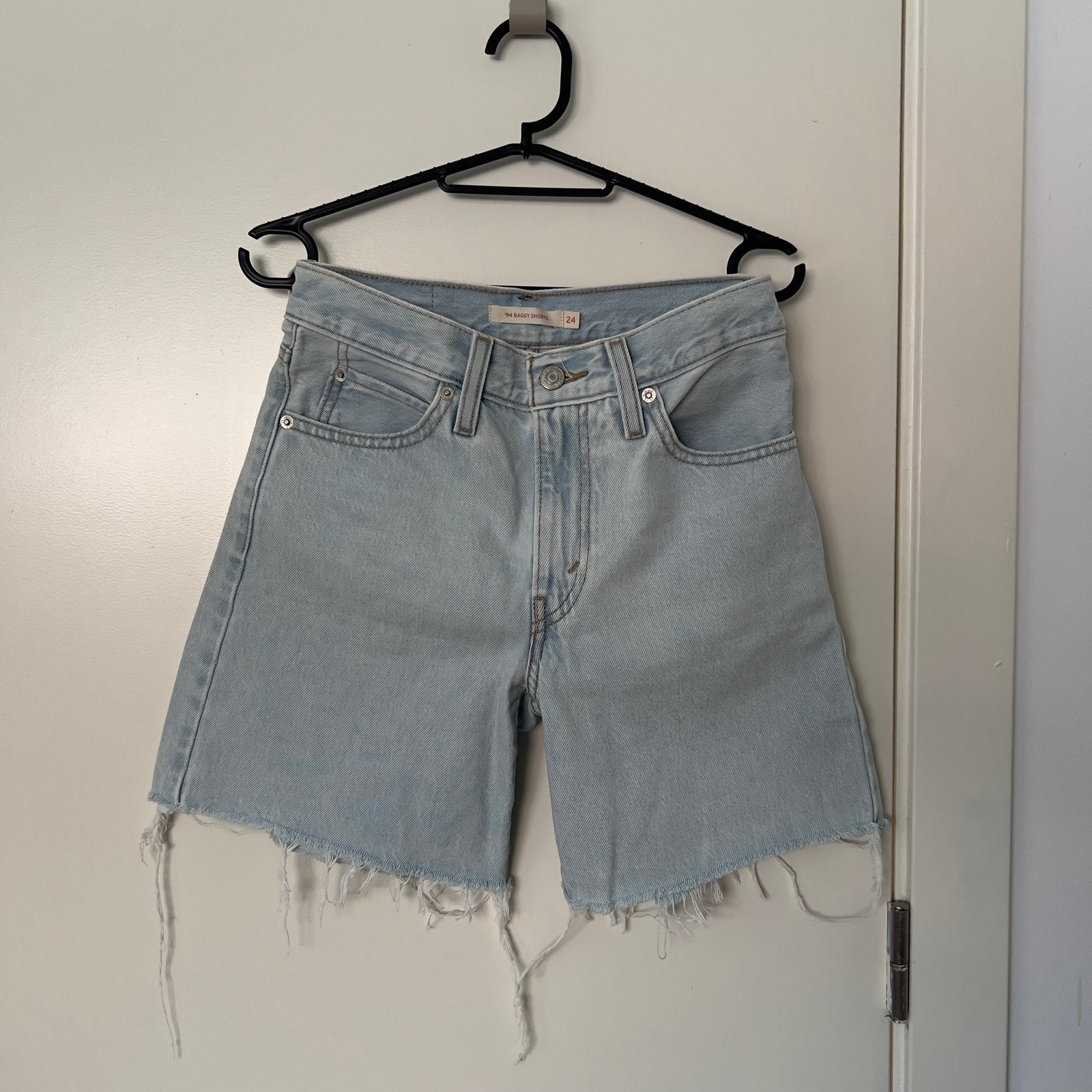 Levi's baggy shorts, Kleding | Dames, Broeken en Pantalons, Ophalen, Kort, Blauw, Zo goed als nieuw