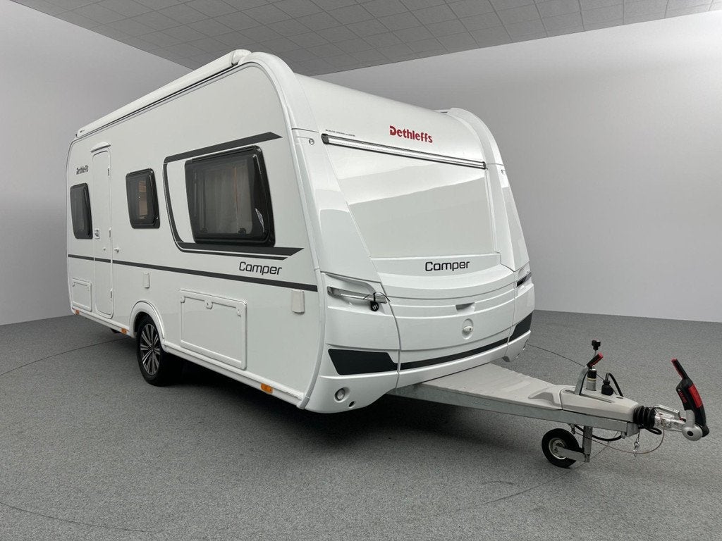 Dethleffs Camper 460 EL Cassetteluifel Mover, Caravans en Kamperen, Bedrijf, Hordeur, 1000 - 1250 kg, 2 aparte bedden