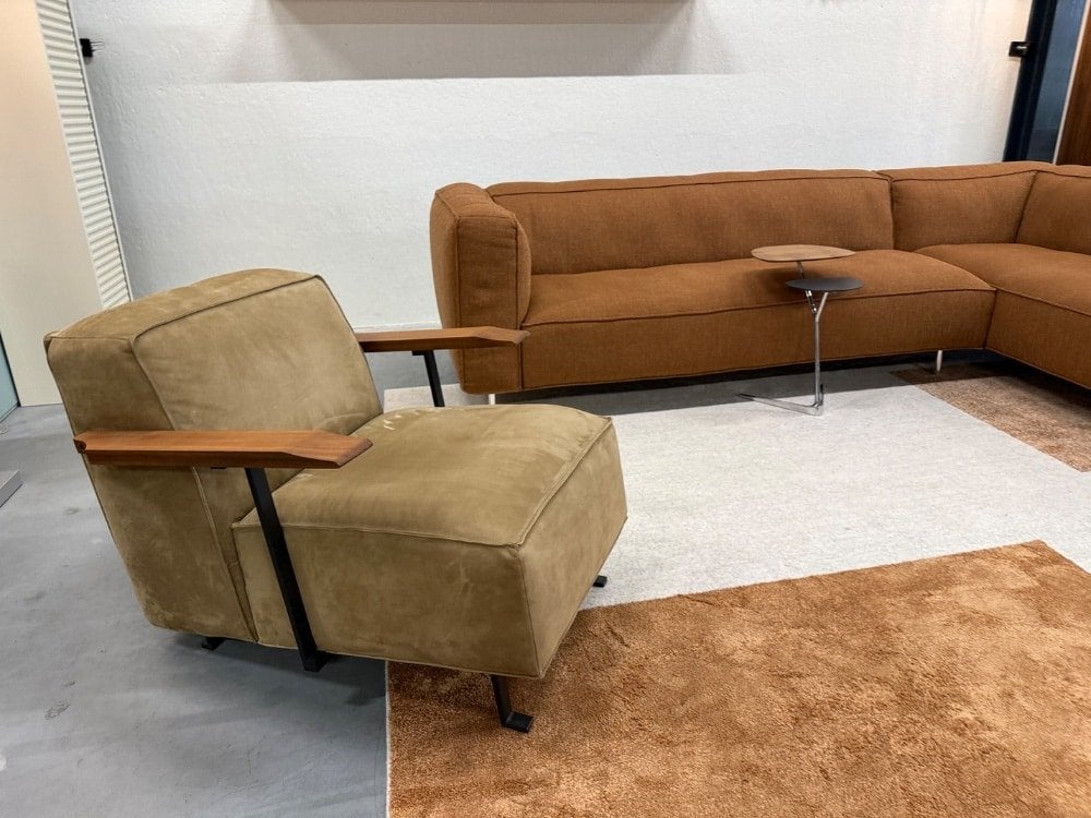 Nieuw Gelderland Woody Fauteuil bruin leer Design stoel, Nieuw, Ophalen of Verzenden, Gelderland, Industrieweg 15