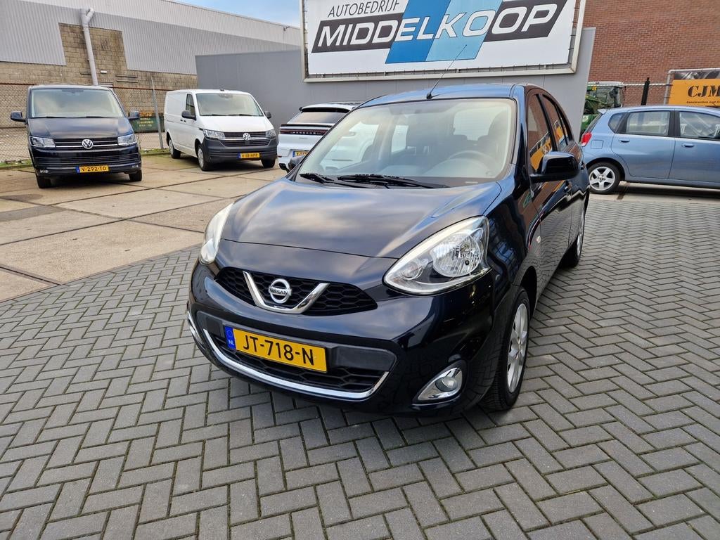 Nissan Micra 1.2 59KW 5DR 2016 Zwart 1e Eigenaar, Auto's, Voorwielaandrijving, Stof, 4 cilinders, 1198 cc