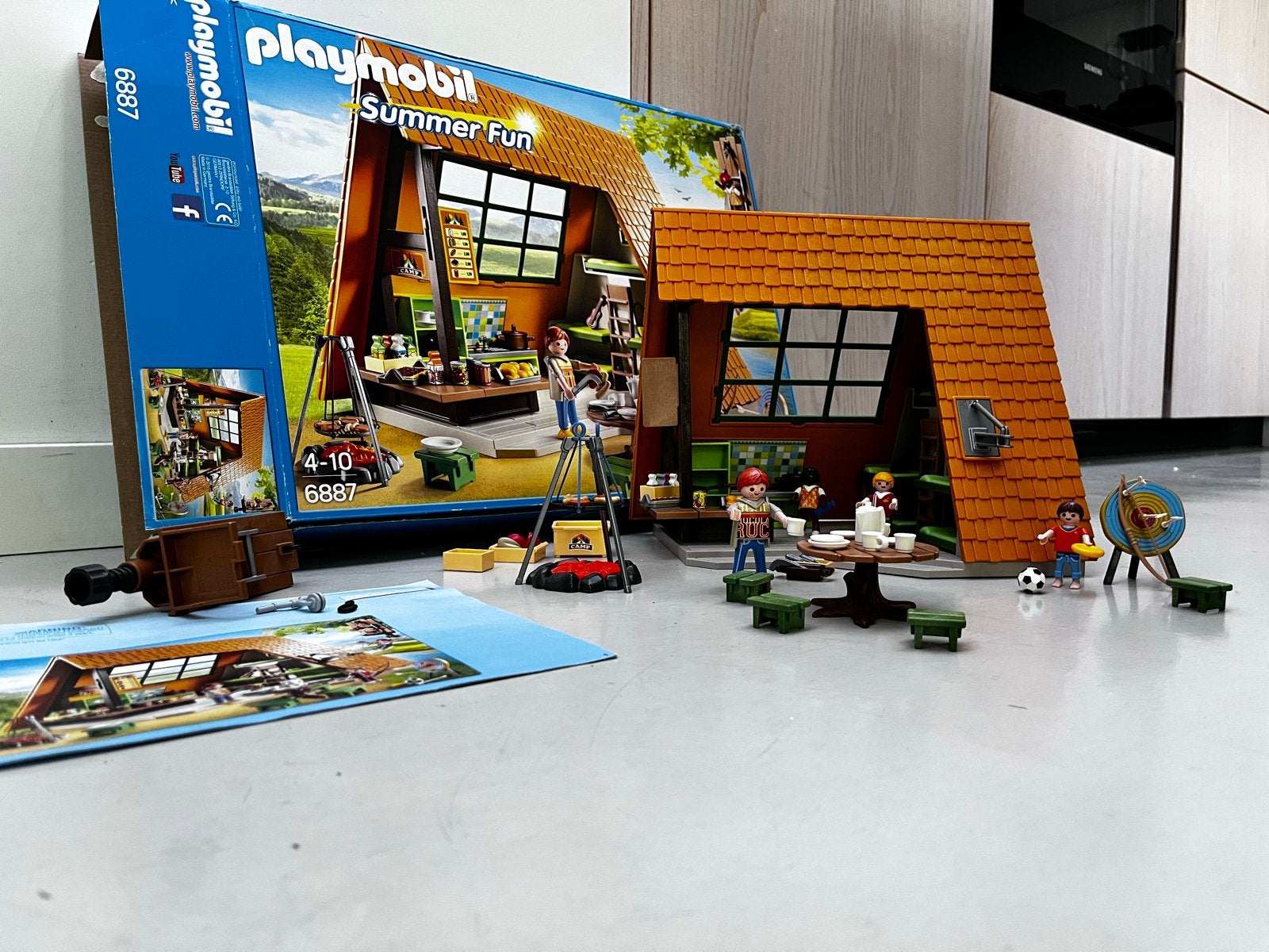 Playmobil 6887 Summer Fun Vakantiehuisje, Gebruikt, Gebouw, Losse onderdelen, Ophalen of Verzenden