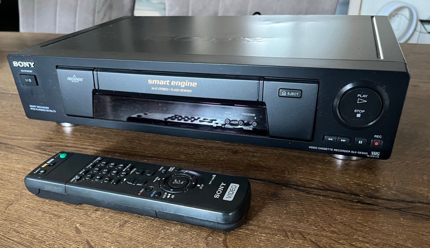 Sony SLV-SE600 VHS-speler met afstandsbediening, Audio, Tv en Foto, Videospelers, Ophalen of Verzenden, Gebruikt, VHS-speler of -recorder