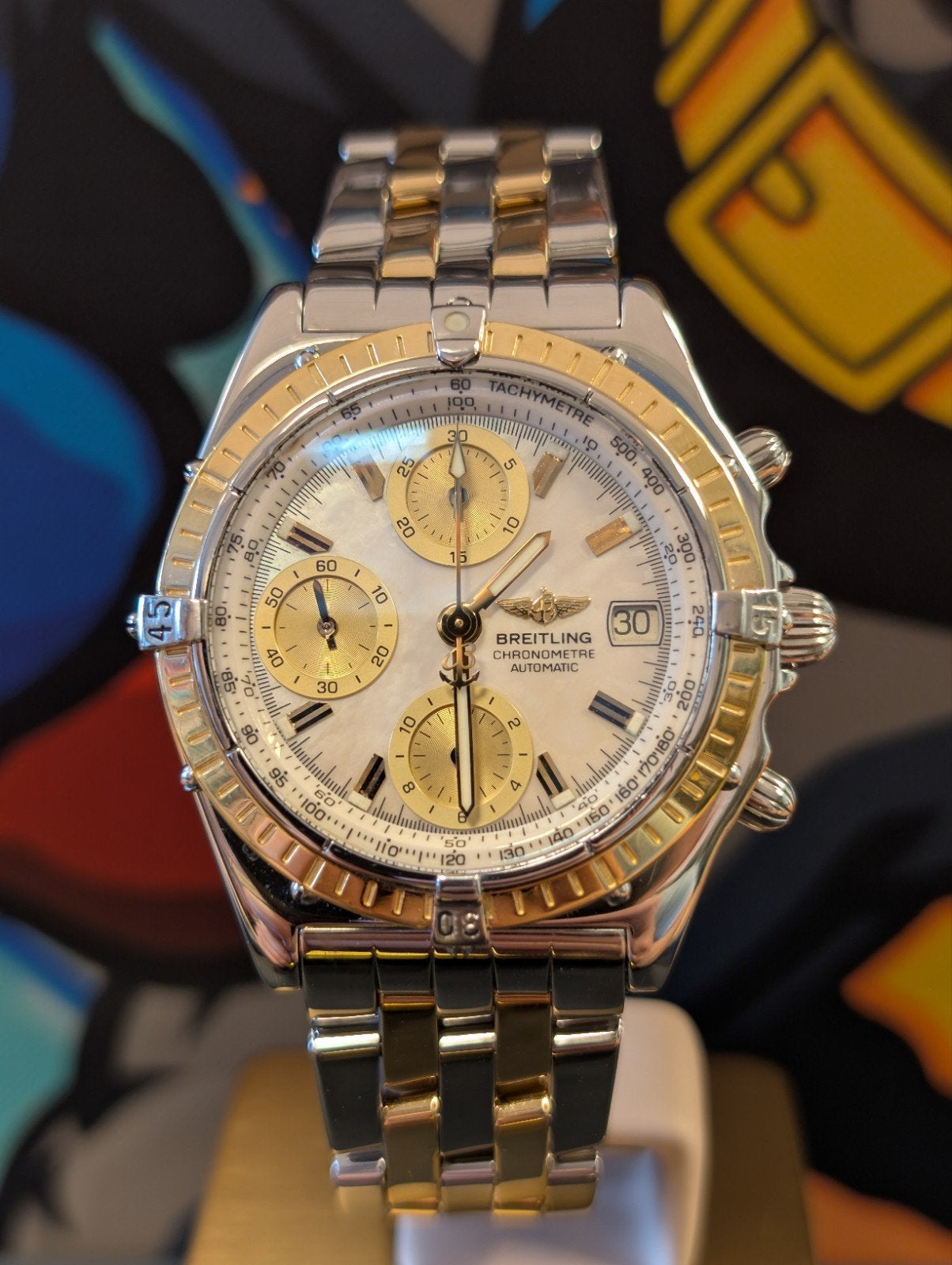 Breitling Chronomat D13048, Staal, Breitling, Ophalen of Verzenden, Zo goed als nieuw