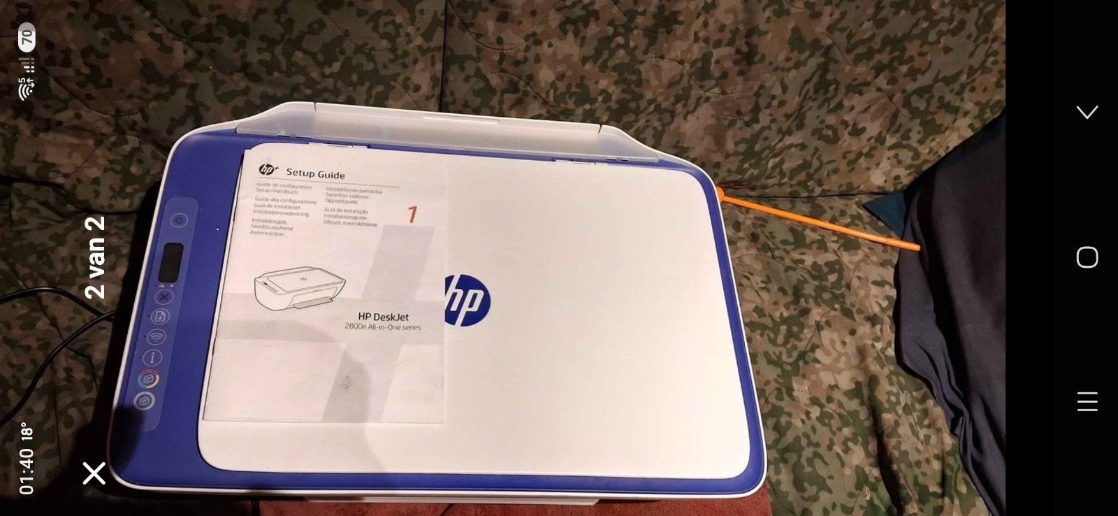 HP DESKJET 2800E PRINTER!!, Ophalen of Verzenden, Zo goed als nieuw, Wit, Overige systemen