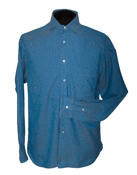 Lorenzini overhemd, shirt, blauw, Mt. 40 / M, Blauw, Lorenzini, Zo goed als nieuw, Halswijdte 39/40 (M)