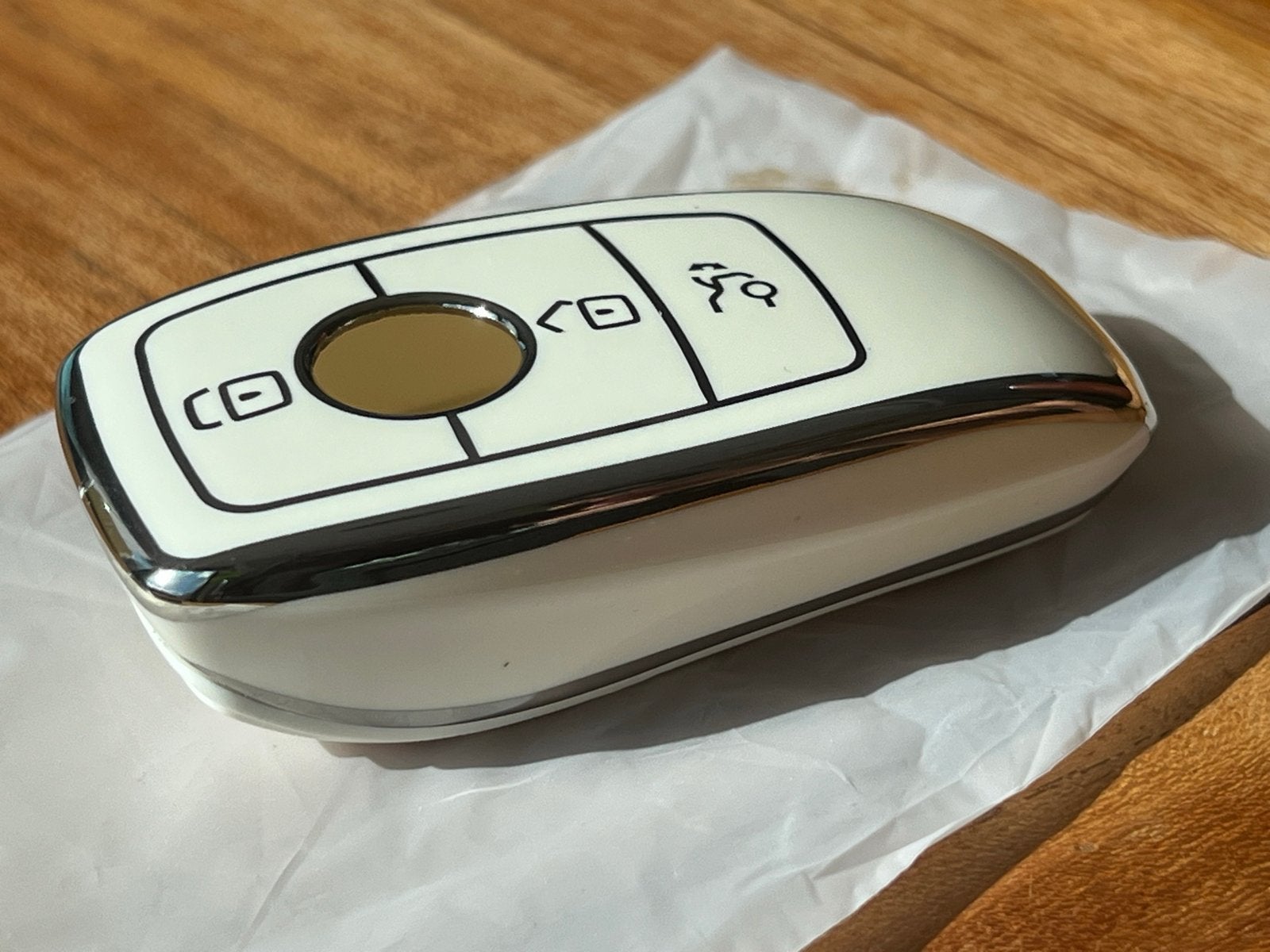 Mercedes Sleutel Cover Wit/Smoke met Chrome Accenten, Ophalen of Verzenden, Nieuw