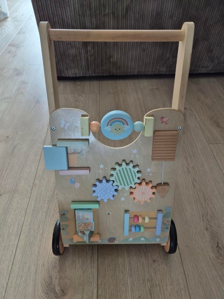 Houten loopwagen met activiteitenbord, Ophalen, Zo goed als nieuw, Overige typen