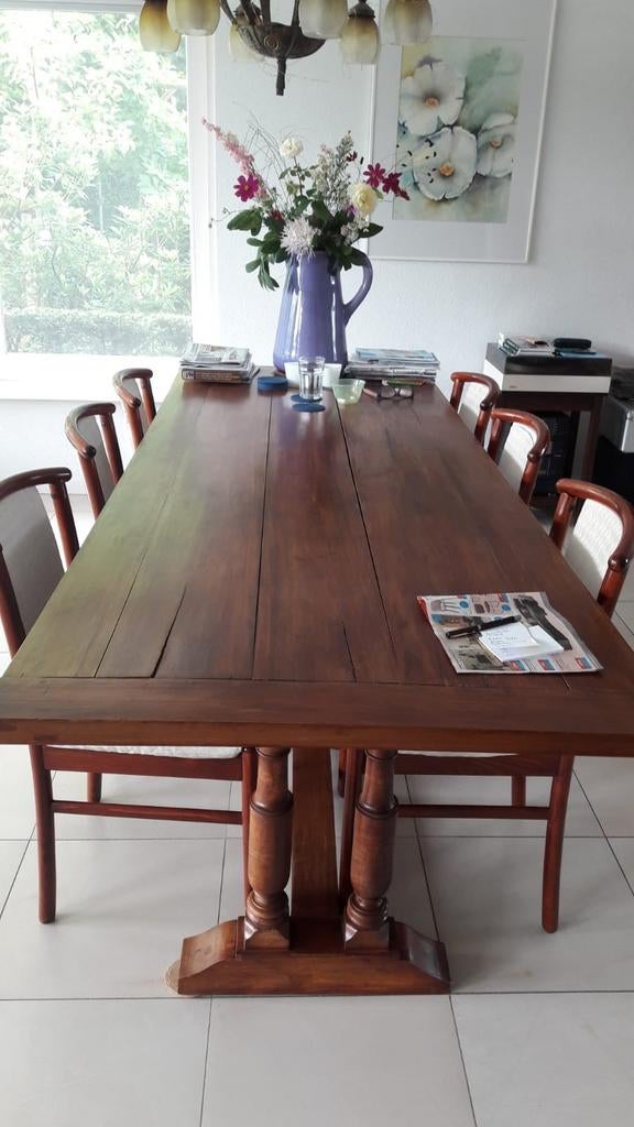 Antieke tafel massief hout, Ophalen