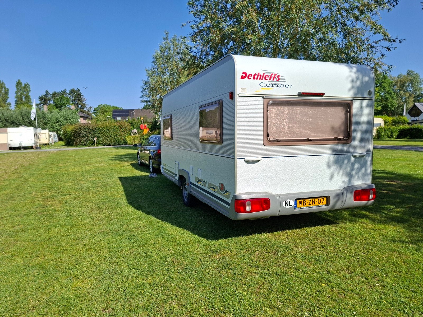 Dethleffs camper 460 met cassette luifel en mover., Schokbreker, Rondzit, Particulier, Dethleffs