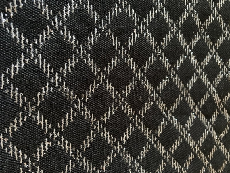 NOVANEX Speakerdoek zwart/zilver geblokt