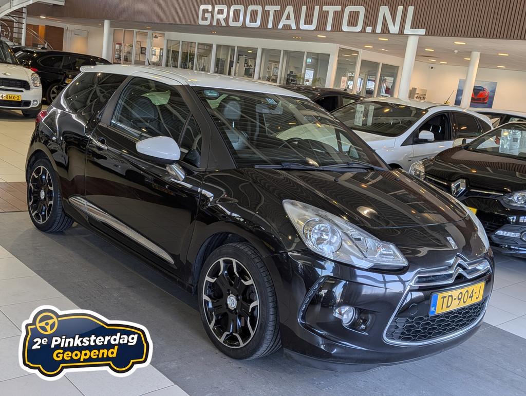 Citroën DS3 1.6 THP Sport Chic Airco, Cruise Control, Stuur, Euro 5, 15 km/l, Gebruikt, Zwart