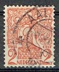 Nederland 1923 nr 111 Leeuw in Hollandse tuin AALSMEER, Postzegels en Munten, Verzenden, Gestempeld, Overige thema's