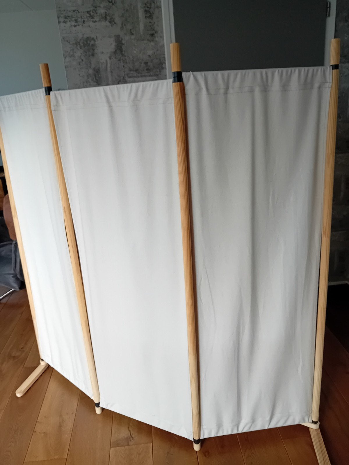 IKEA Grenen Kamerscherm Beige 1.50 x 1.50, Ophalen, Gebruikt