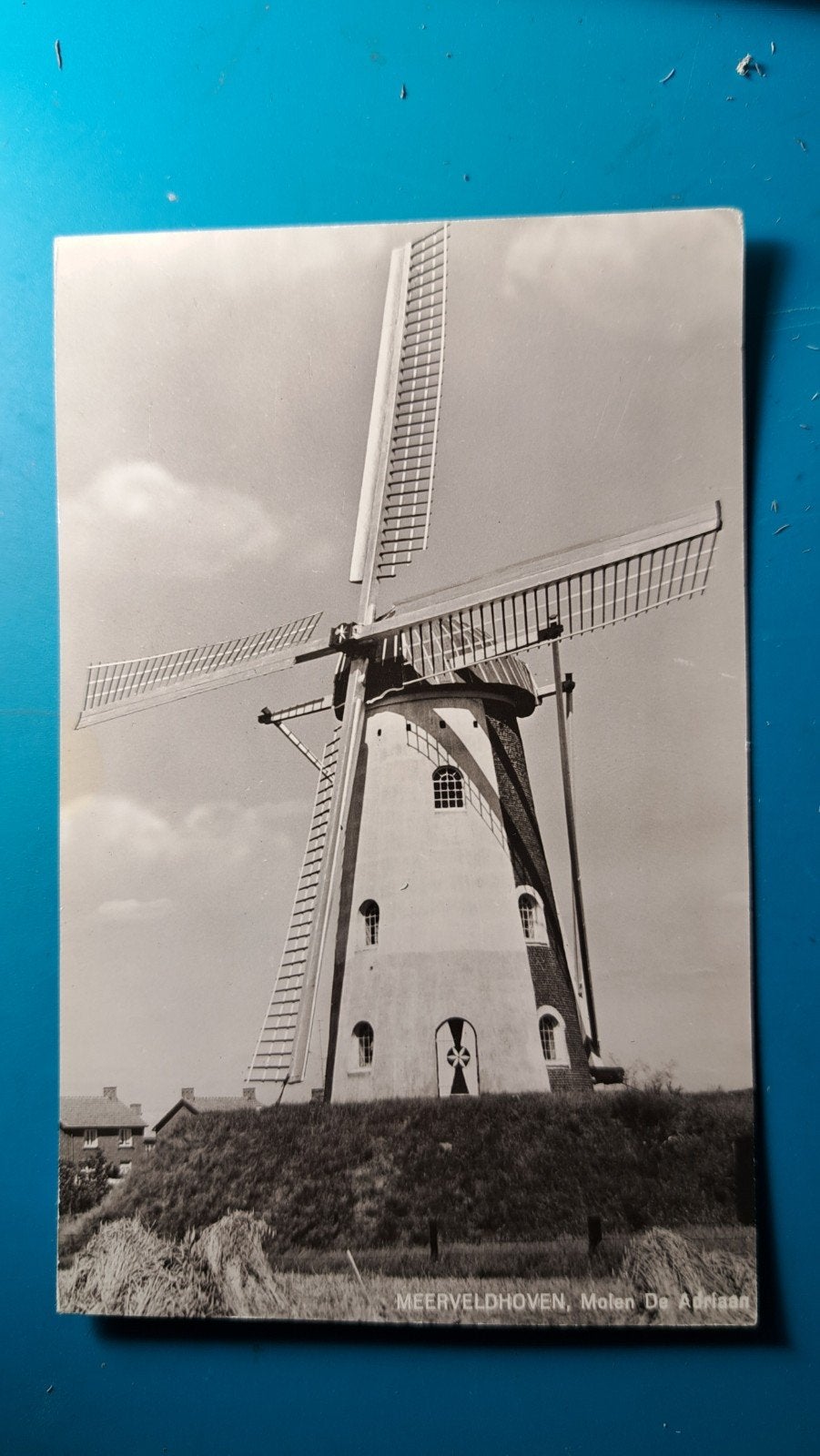 Meerveldhoven molen De Adriaan LET OP zijkanten ingekort!, Ophalen of Verzenden, 1960 tot 1980, Ongelopen, Noord-Brabant