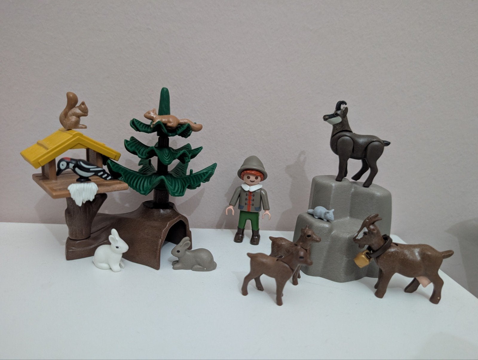 Playmobil berggeiten, vogelhuisje, bosdieren, Complete set, Overige typen, Nieuw, Ophalen of Verzenden