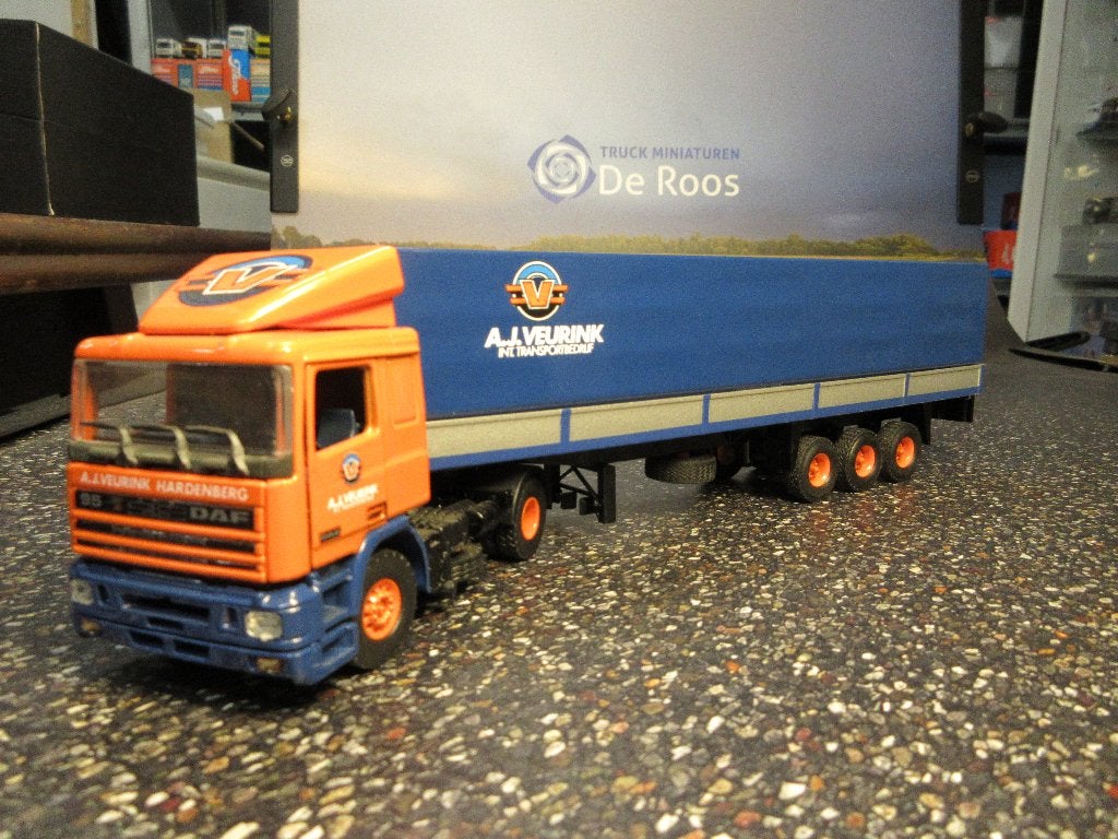 Tekno DAF 95 XF A.J. Veurink, Ophalen of Verzenden, Zo goed als nieuw, Bus of Vrachtwagen, Tekno